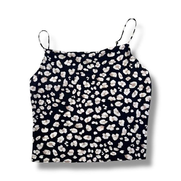 Free People 100% Silk Floral-Print Tank Top Sz M - Picture 1 of 13